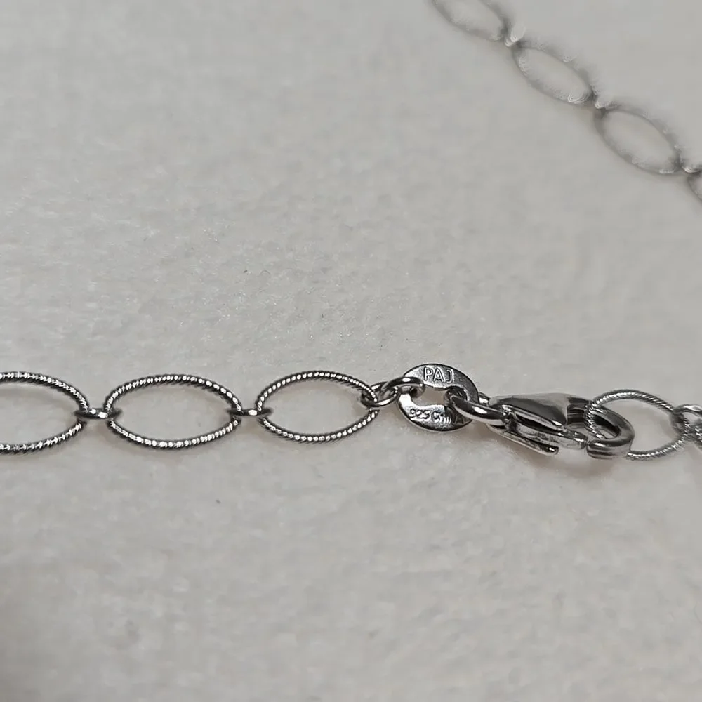 Sterling Silver & Citrine Necklace